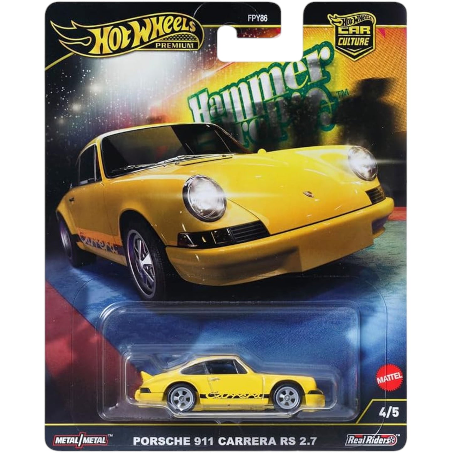 Hot Wheels HRW07 Car Culture Hammer Drop Porsche 911 Carrera RS2.7