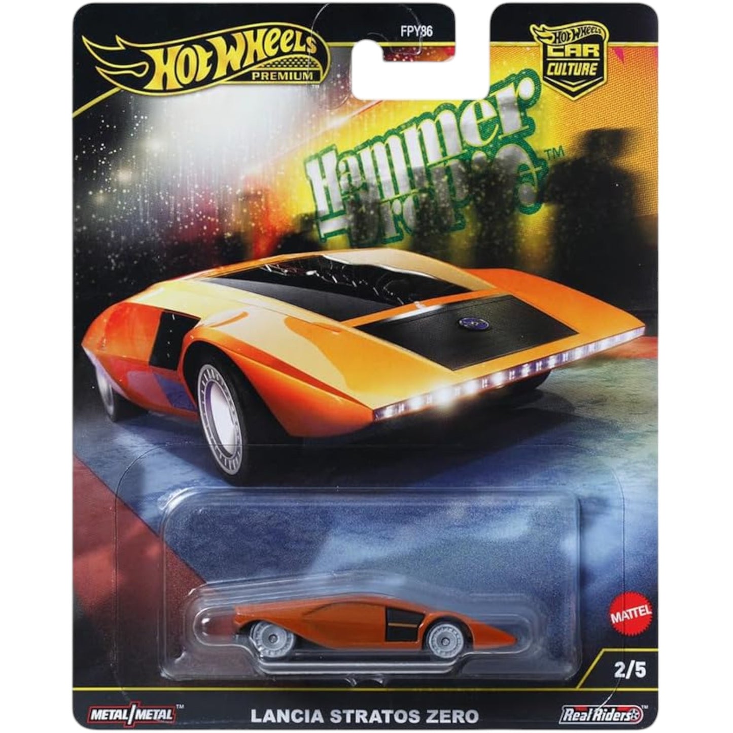 Hot Wheels HRV77 Car Culture Hammer Drop Lancia Stratos Zero