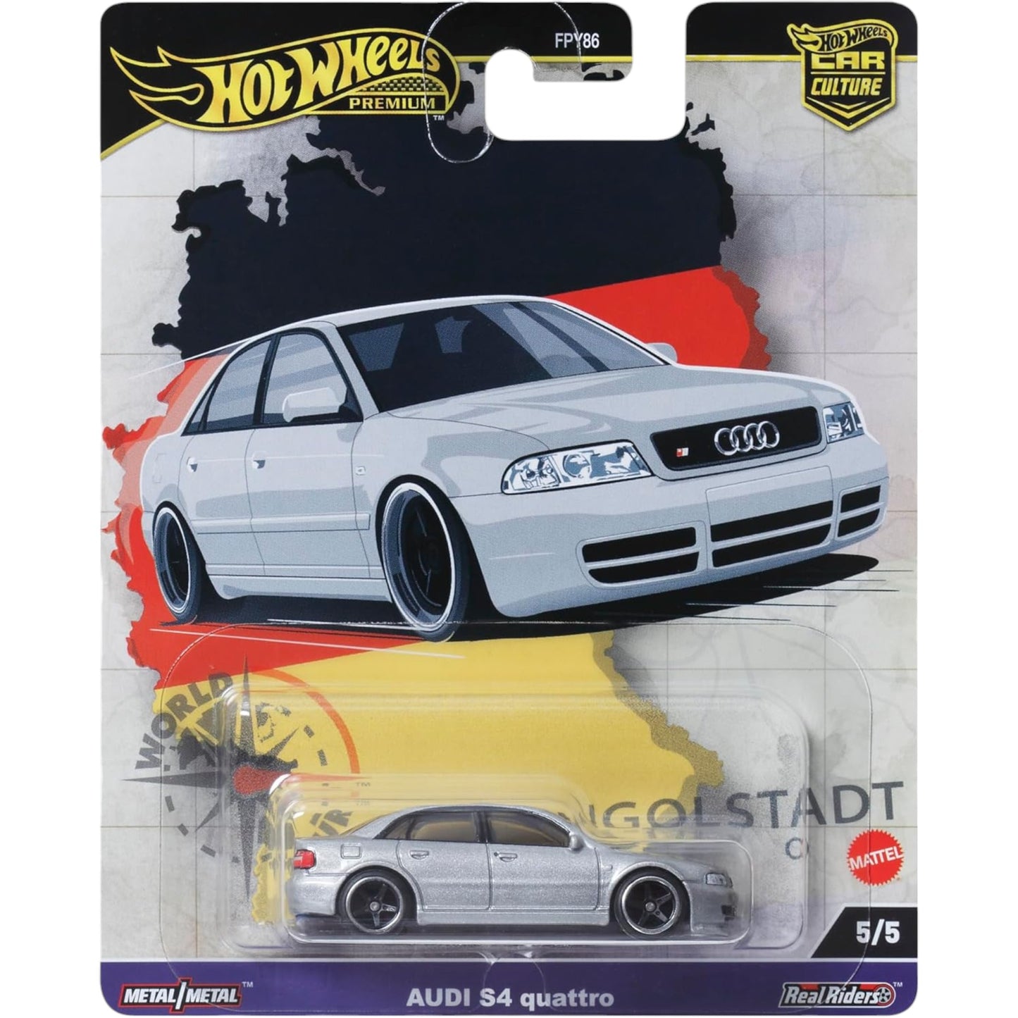 Hot Wheels HRV81 Car Culture World Tour Audi S4 Quattro